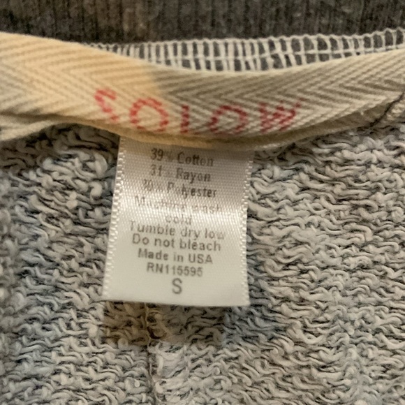 Solow gray tweedy joggers sz s - Picture 2 of 2